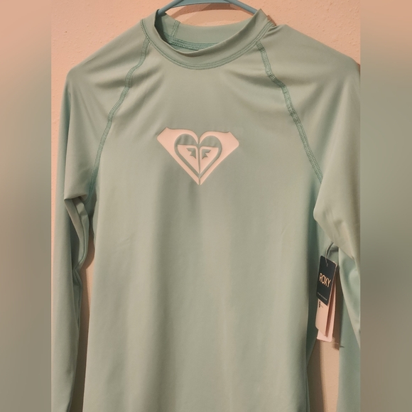 Roxy Whole Hearted Long Sleeve Rash Vest Size Medium Nwt - Picture 3 of 9